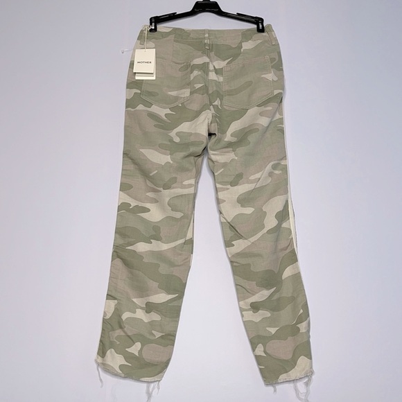 NEW MOTHER camouflage the shaker chop crop fray pants US 25 - Picture 4 of 9